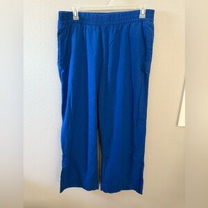 Old Navy Women’s Vibrant Blue Wide Leg Linen Pants